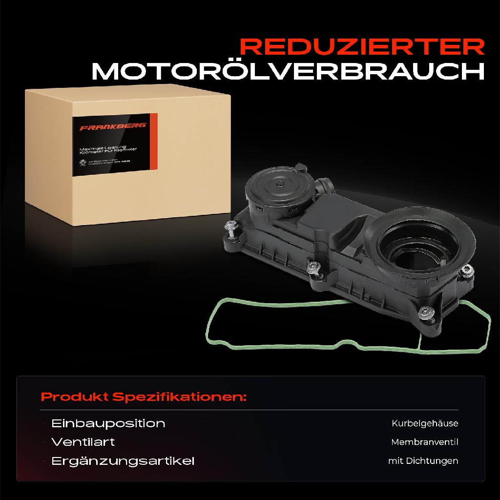 1x Ölabscheider Kurbelgehäuseentlüftung für Audi A6 4GH 4GJ 4FH A7 4G A8 4H Q7 Q8