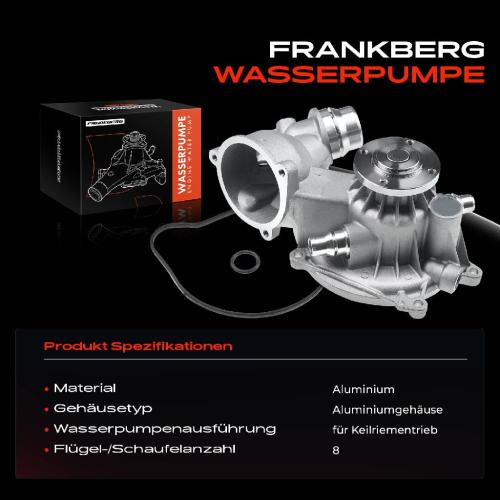 1x Wasserpumpe Kühlwasserpumpe für BMW 5er E60 E61 540i 550i 6er E63 E64 7er E65 E66 E67 X5 E70 Bild 1x Wasserpumpe Kühlwasserpumpe für BMW 5er E60 E61 540i 550i 6er E63 E64 7er E65 E66 E67 X5 E70