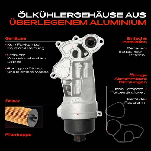1x Ölfiltergehäuse für MINI Mini R56 R57 R55 R60 R58 R61 2006-2016 Bild 1x Ölfiltergehäuse für MINI Mini R56 R57 R55 R60 R58 R61 2006-2016