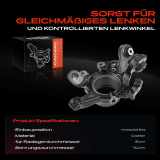 1x Achsschenkel Radaufhängung Hinterachse Links für BMW E90 E91 E92 E93 E81 E87 E88 E82