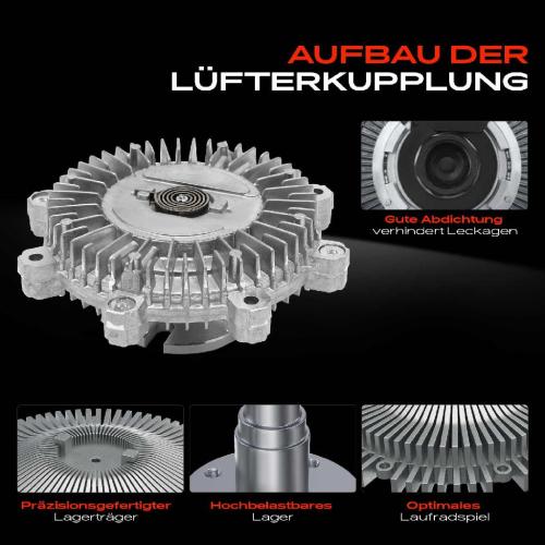 1x Lüfterkupplung Kühlerlüfte für Isuzu Trooper II UB Opel Monterey A UBS 3.1L Bild 1x Lüfterkupplung Kühlerlüfte für Isuzu Trooper II UB Opel Monterey A UBS 3.1L