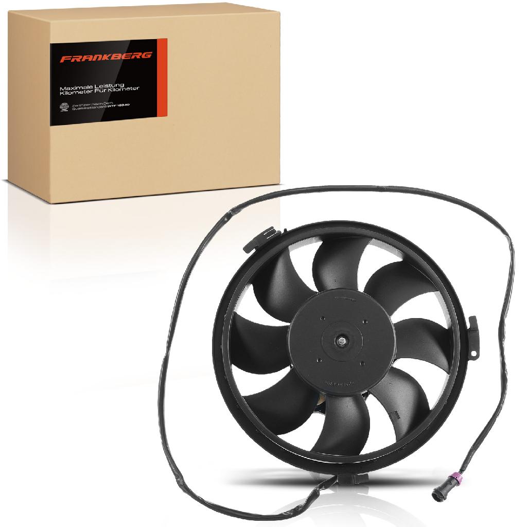 Frankberg 1x Motorkühller Einfachlüfter ohne Kühlerlüfterrahmen VW Passat 3B Sharan Audi A4 B5 8D A6 C5 A8