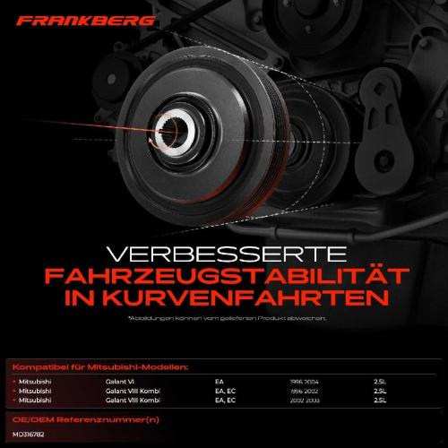 1x Riemenscheibe Kurbelwelle für Mitsubishi Galant VI EA Galant VIII EC BJ.AB 1996 Bild 1x Riemenscheibe Kurbelwelle für Mitsubishi Galant VI EA Galant VIII EC BJ.AB 1996