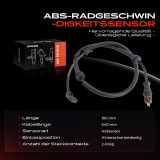1x ABS Sensor Hinterachse beidseitig für Renault Espace IV 1.9L 2.0L 2.2L 3.0L 3.5L Bj ab 2002