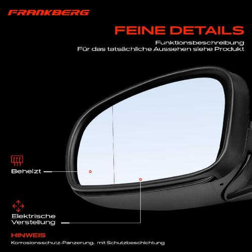 Frankberg 1x Außenspiegel Links für Skoda Fabia II 542 545 1.2L 1.4L 1.6L 1.9L 2007-2014 Bild Frankberg 1x Außenspiegel Links für Skoda Fabia II 542 545 1.2L 1.4L 1.6L 1.9L 2007-2014