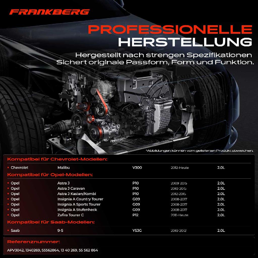 1x Spannrolle Riemenspanner für Opel Astra J Insignia A Chevrolet Malibu Saab 2.0L