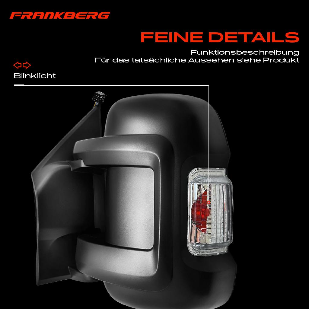 1x Außenspiegel Links für Citroën Jumper Fiat Ducato 250 Peugeot Boxer 2006-2025