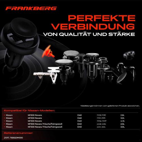 20x Befestigungsclips Kotflügel Radhausschale für Nissan NP300 Navara Pritsche Bild 20x Befestigungsclips Kotflügel Radhausschale für Nissan NP300 Navara Pritsche