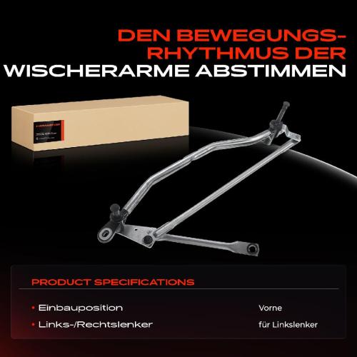 1x Wischergestänge Vorne für Audi A4 8K B8 2007-2016 Bild 1x Wischergestänge Vorne für Audi A4 8K B8 2007-2016