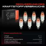 6x Einspritzventil Einspritzdüse für Audi A4 8D2 A6 Allroad 4B C5 2.7L