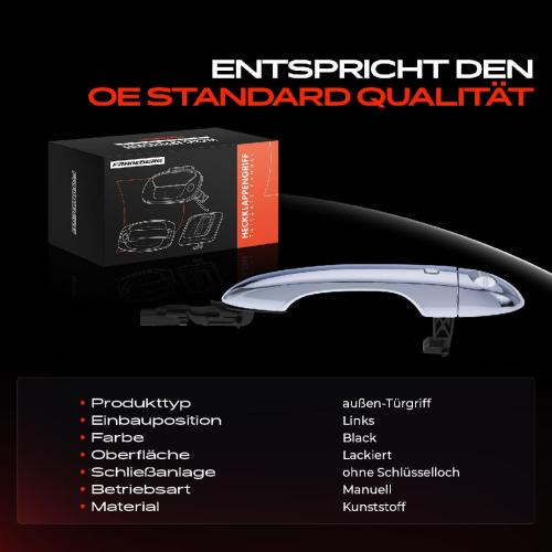 1x Türgriff Links außen für Renault 19 I Cabriolet Chamade II Kasten/Schrägheck 1.4L 1.7L 1.8L 1.9L 1988-1997 Bild 1x Türgriff Links außen für Renault 19 I Cabriolet Chamade II Kasten/Schrägheck 1.4L 1.7L 1.8L 1.9L 1988-1997