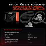 1x Zahnriemensatz Zahnriemen für Hyundai H100 Mitsubishi Galant II L 200 300 Pajero