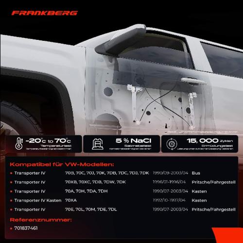 Frankberg 1x Fensterheber Vorne Links für VW Transporter IV 1990-2003 701837461 Bild Frankberg 1x Fensterheber Vorne Links für VW Transporter IV 1990-2003 701837461