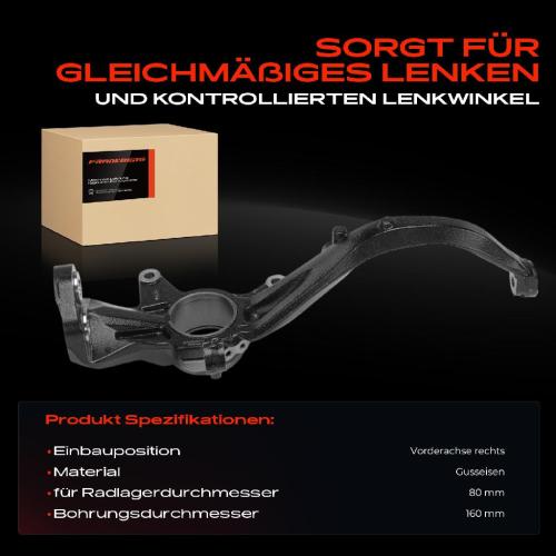 1x Achsschenkel Radaufhängung Vorderachse Rechts für Mazda 6 Hatchback Stufenheck GG Bild 1x Achsschenkel Radaufhängung Vorderachse Rechts für Mazda 6 Hatchback Stufenheck GG