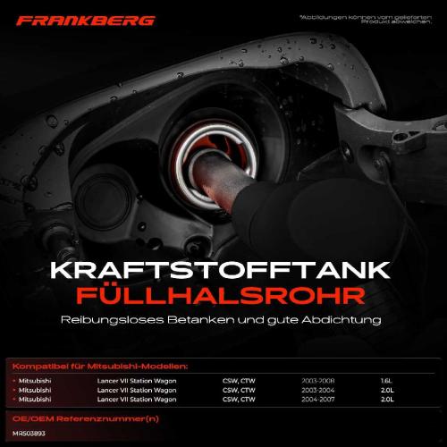 1x Kraftstoffeinfüllrohr Einfüllstutzen für Mitsubishi Lancer VII Station Wagon Bild 1x Kraftstoffeinfüllrohr Einfüllstutzen für Mitsubishi Lancer VII Station Wagon