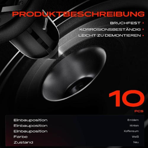 10x Befestigungsclips Emblem Hinten Kofferraum für Mercedes-Benz W202 W203 W169 W124 W211 Bild 10x Befestigungsclips Emblem Hinten Kofferraum für Mercedes-Benz W202 W203 W169 W124 W211