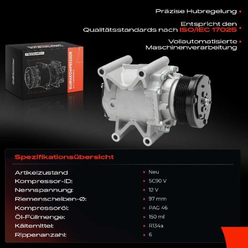 1x Klimakompressor für Jaguar X-Type S-Type 2.5L 3.0L 1999-2009 Bild 1x Klimakompressor für Jaguar X-Type S-Type 2.5L 3.0L 1999-2009
