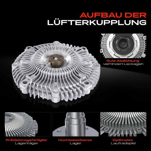 1x Lüfterkupplung Kühlerlüfte für Isuzu Campo KB Trooper I UBS Opel Campo TF0 2.5L Bild 1x Lüfterkupplung Kühlerlüfte für Isuzu Campo KB Trooper I UBS Opel Campo TF0 2.5L