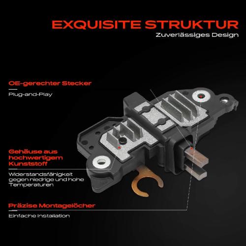 1x Lichtmaschinenregler Generatorregler für Opel Astra H Corsa D Vectra C Zafira Bild 1x Lichtmaschinenregler Generatorregler für Opel Astra H Corsa D Vectra C Zafira