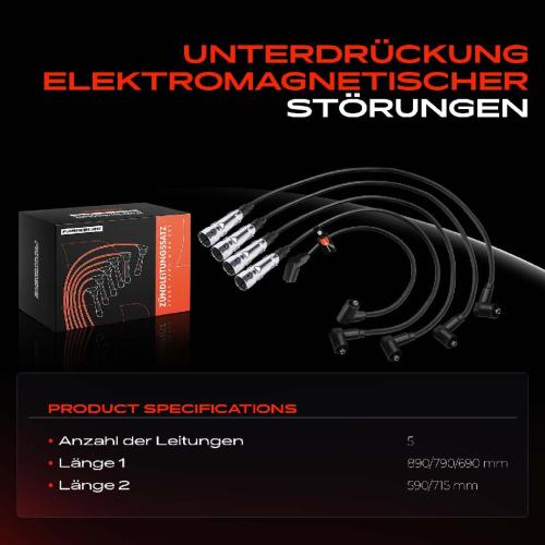 5x Zündleitungssatz Zündkabel für VW Golf 1 2 3 Passat Caddy I II Seat Arosa Bild 5x Zündleitungssatz Zündkabel für VW Golf 1 2 3 Passat Caddy I II Seat Arosa