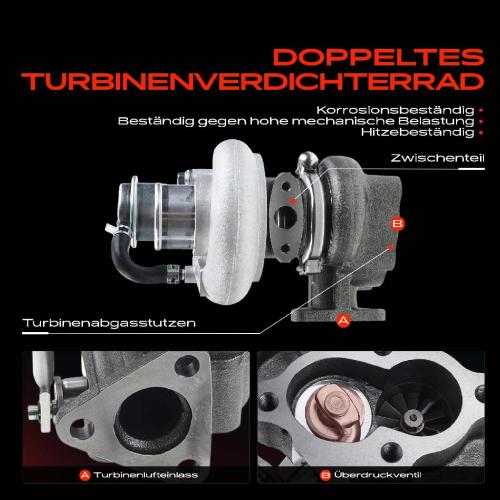 1x Abgasturbolader für Hyundai Accent II LC Getz TB Matrix FC KIA Cerato LD 1.5L 2001-2010 Bild 1x Abgasturbolader für Hyundai Accent II LC Getz TB Matrix FC KIA Cerato LD 1.5L 2001-2010