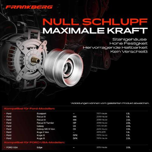 1x Generatorfreilauf Lichtmaschine für FORD USA Edge Ford Focus IV Galaxy Transit Bild 1x Generatorfreilauf Lichtmaschine für FORD USA Edge Ford Focus IV Galaxy Transit