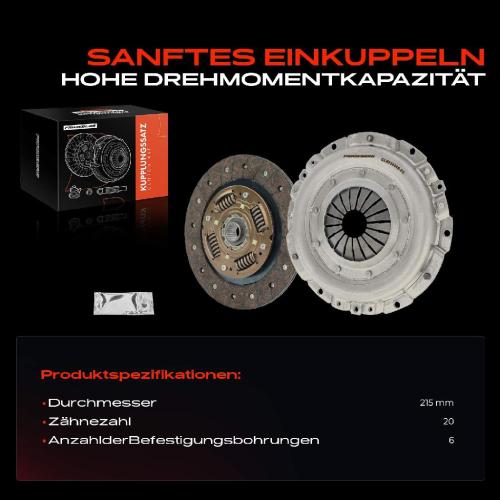 Frankberg 1x Kupplungssatz für Alfa Romeo Mito Fiat 500L 500X Doblo Cargo MPV Pritsche/Fahrgestell Fiorino Kasten/MPV Bild Frankberg 1x Kupplungssatz für Alfa Romeo Mito Fiat 500L 500X Doblo Cargo MPV Pritsche/Fahrgestell Fiorino Kasten/MPV