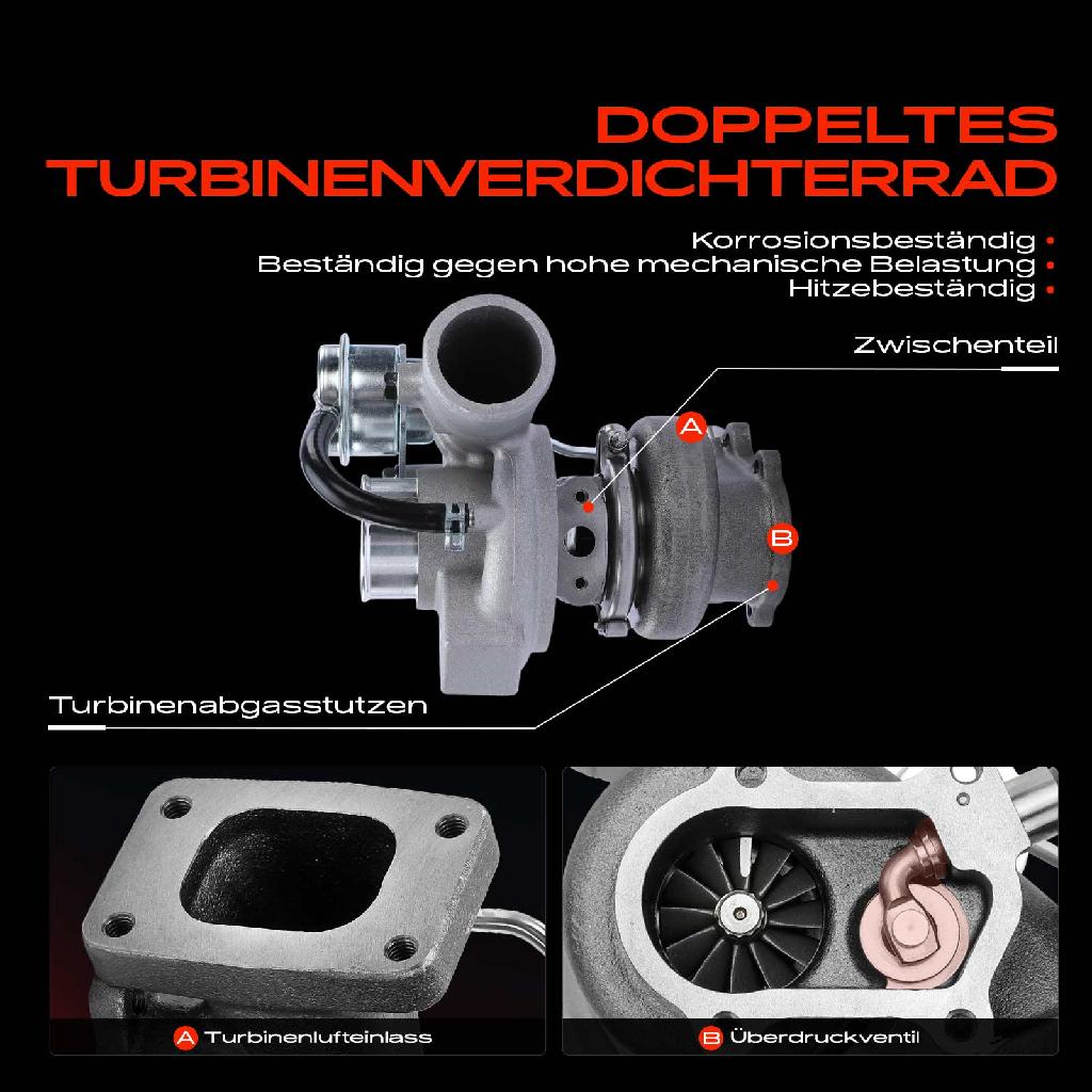 1x Abgasturbolader für Citroën Jumper Bus Kasten Pritsche/Fahrgestell Fiat Ducato Peugeot Boxer