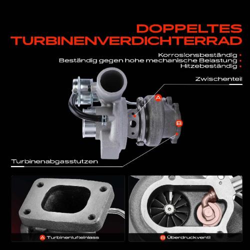 1x Abgasturbolader für Citroën Jumper Bus Kasten Pritsche/Fahrgestell Fiat Ducato Peugeot Boxer Bild 1x Abgasturbolader für Citroën Jumper Bus Kasten Pritsche/Fahrgestell Fiat Ducato Peugeot Boxer