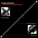 1x Kardanwelle Gelenkwelle Hinterachse für Audi Q5 8RB 2.0L 3.0L 3.2L 2010-2017