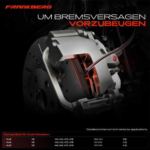 Frankberg 1x Warnkontakt Bremsbelagverschleiß Vorderachse für Audi V8 441 442 4C 3.6L 4.2L Bild Frankberg 1x Warnkontakt Bremsbelagverschleiß Vorderachse für Audi V8 441 442 4C 3.6L 4.2L