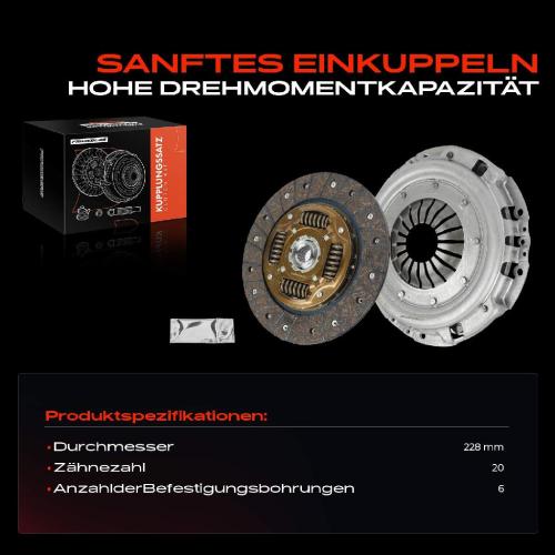 1x Kupplungssatz für Alfa Romeo 147 937 156 932 156 Sportwagon GT 937 GTV 916 Spider 2.0L Bild 1x Kupplungssatz für Alfa Romeo 147 937 156 932 156 Sportwagon GT 937 GTV 916 Spider 2.0L