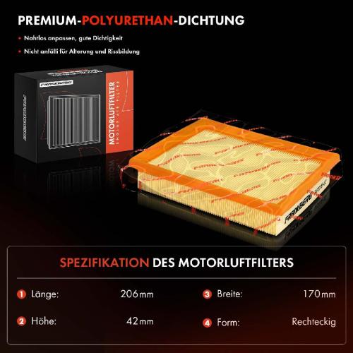 1x Luftfilter Filtereinsatz für Peugeot 206 2D 2A/C 2E/K Citroen Xsara N1 N0 N2 Bild 1x Luftfilter Filtereinsatz für Peugeot 206 2D 2A/C 2E/K Citroen Xsara N1 N0 N2