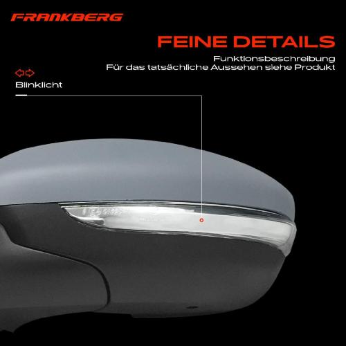 Frankberg 1x Außenspiegel Links für Peugeot 208 I CA CC 1.0L 1.2L 1.4L 1.6L 2012-2019 Bild Frankberg 1x Außenspiegel Links für Peugeot 208 I CA CC 1.0L 1.2L 1.4L 1.6L 2012-2019
