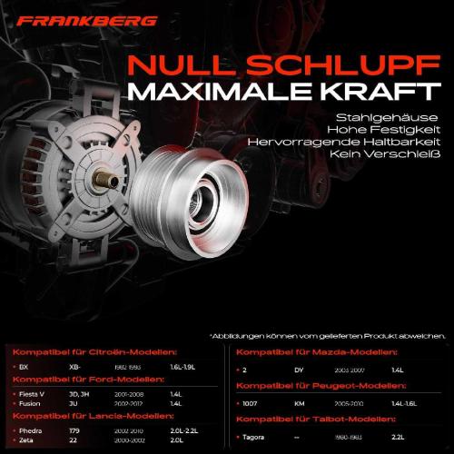 1x Generatorfreilauf Lichtmaschine für Citroën C5 Jumper Fiat Scudo Peugeot 205 305 Bild 1x Generatorfreilauf Lichtmaschine für Citroën C5 Jumper Fiat Scudo Peugeot 205 305
