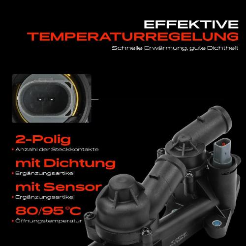 1x Thermostat Kühlmittel für VW Golf 5 Jetta 3 4 Beetle CC Audi A1 Seat Ibiza 4 1.4L Bild 1x Thermostat Kühlmittel für VW Golf 5 Jetta 3 4 Beetle CC Audi A1 Seat Ibiza 4 1.4L