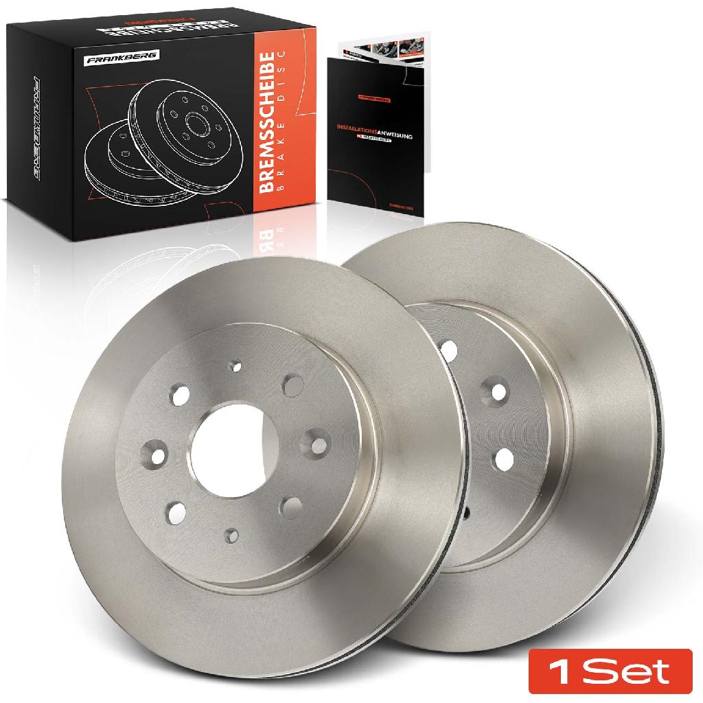 Frankberg 2x Bremsscheiben Vorderachse für KIA Rio Schrägheck DC 1.3L 1.5L 2002-2005