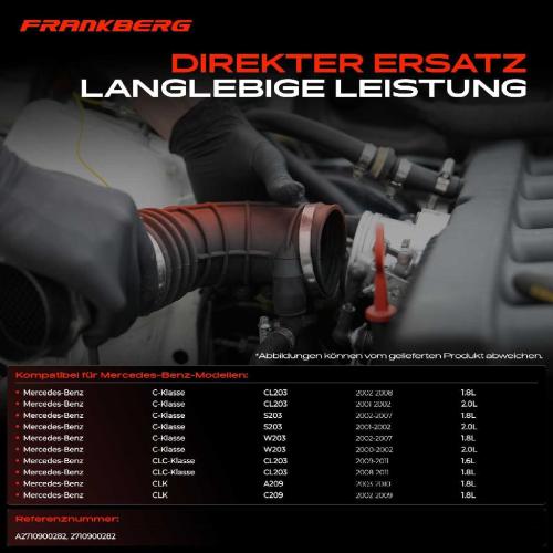 Frankberg 1x Ansaugschlauch, Luftfilter für Mercedes-Benz W203 CL203 S203 C209 A209 Bild Frankberg 1x Ansaugschlauch, Luftfilter für Mercedes-Benz W203 CL203 S203 C209 A209