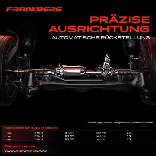 1x Lenkgetriebe Servolenkgetriebe für Isuzu D-Max I TFR TFS 2.5L 3.0L Bild 1x Lenkgetriebe Servolenkgetriebe für Isuzu D-Max I TFR TFS 2.5L 3.0L