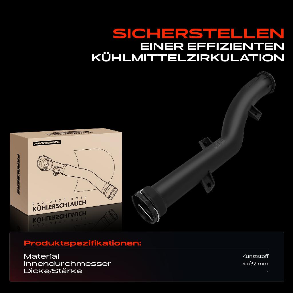 1x Kühlerschlauch Kühlwasserschlauch für Citroën C3 C4 C5 DS3 DS4 DS5 Peugeot 207 208 308 3008