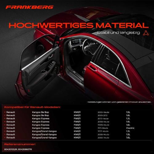 Frankberg 1x Türfeststeller Türfangband Türstopper Vorne für Renault Kangoo/Grand Kangoo Be Bop Express Bild Frankberg 1x Türfeststeller Türfangband Türstopper Vorne für Renault Kangoo/Grand Kangoo Be Bop Express