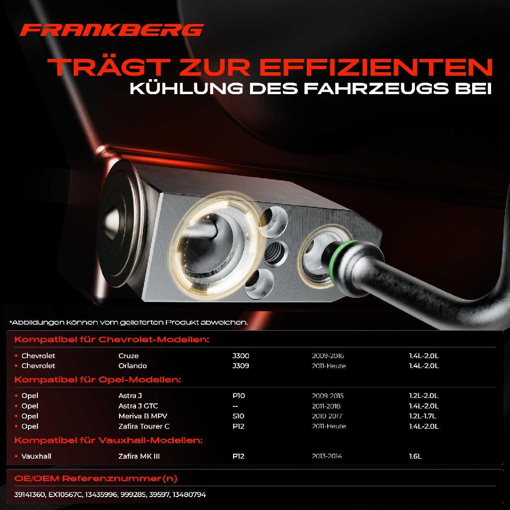 1x Expansionsventil Klimaanlage für Opel Astra Insignia Chevrolet Cruze Vauxhall