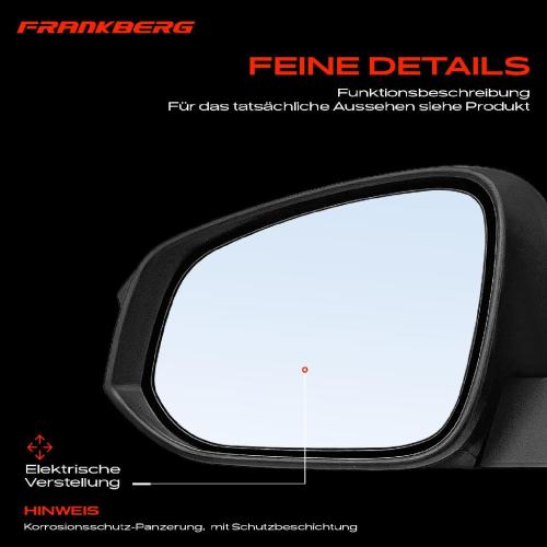 Frankberg 1x Außenspiegel Links für Toyota Hilux VII Pick-up N1 N2 N3 2.5L 3.0L 2005-2015 Bild Frankberg 1x Außenspiegel Links für Toyota Hilux VII Pick-up N1 N2 N3 2.5L 3.0L 2005-2015