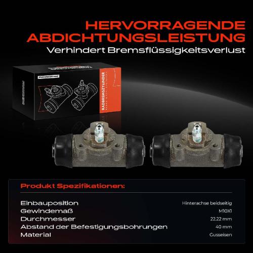 2x Radbremszylinder Hinten für VW Taro Toyota Hilux N1 1989-2011 Bild 2x Radbremszylinder Hinten für VW Taro Toyota Hilux N1 1989-2011