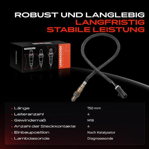 Frankberg 1x Lambdasonde Diagnosesonde Nach Katalysator für Ford Volvo C-Max Focus II C30 S40 II V50 2003-2012 Bild Frankberg 1x Lambdasonde Diagnosesonde Nach Katalysator für Ford Volvo C-Max Focus II C30 S40 II V50 2003-2012