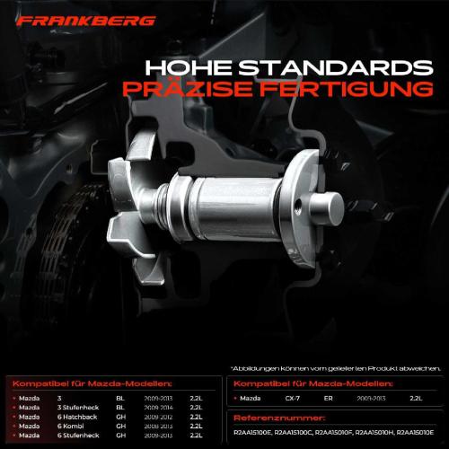 Frankberg 1x Wasserpumpe Kühlwasserpumpe für Mazda 3 BL 6 Kombi GH CX-7 ER 2.2L Bild Frankberg 1x Wasserpumpe Kühlwasserpumpe für Mazda 3 BL 6 Kombi GH CX-7 ER 2.2L