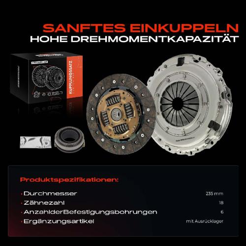 1x Kupplungssatz für Citroën Berlingo Kasten/MPV Multispace Pritsche/Fahrgestell Berlingo/Berlingo First Bild 1x Kupplungssatz für Citroën Berlingo Kasten/MPV Multispace Pritsche/Fahrgestell Berlingo/Berlingo First