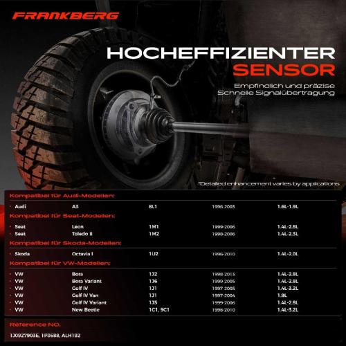 1x ABS Sensor Vorderachse beidseitig für VW Bora Variant Golf IV Van New Beetle Cabriolet Audi A3 Bild 1x ABS Sensor Vorderachse beidseitig für VW Bora Variant Golf IV Van New Beetle Cabriolet Audi A3