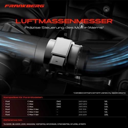 1x Luftmassenmesser für Ford C-Max II II Van Focus II II Stufenheck II Turnier III III III III Galaxy Bild 1x Luftmassenmesser für Ford C-Max II II Van Focus II II Stufenheck II Turnier III III III III Galaxy