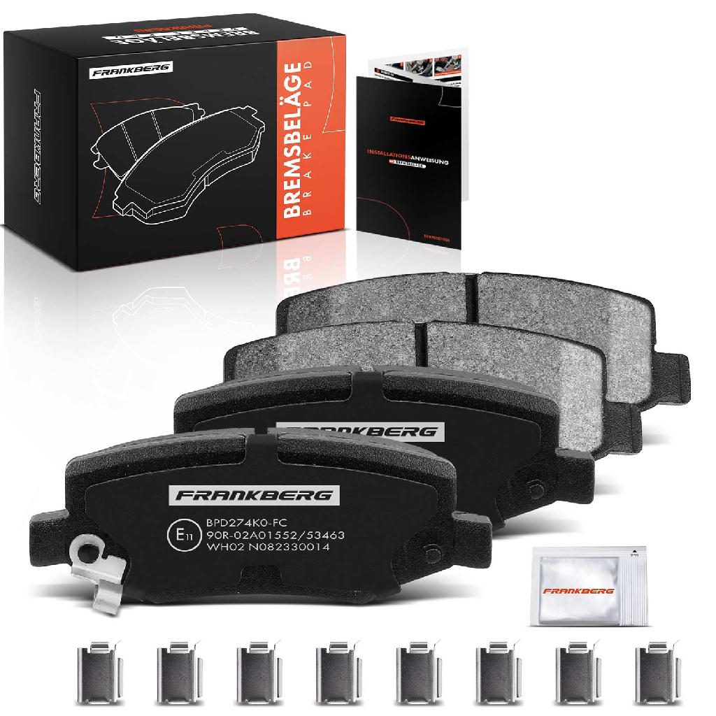 4x Bremsbeläge Hinterachse für Dodge Nitro Van Jeep Cherokee Compass Wrangler III 2006-2017